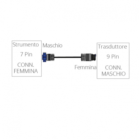 Adapterkabel für 7- auf 9-polige Stecker - Lowrance