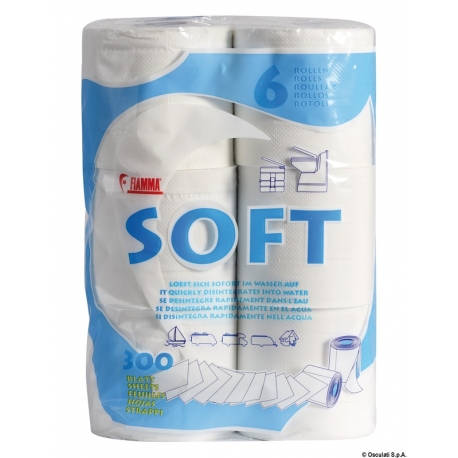 Weiches wasserlösliches Toilettenpapier - Fiamma