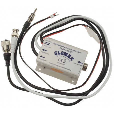 Glomex RA201 Splitter zum gleichzeitigen Empfang von AM/FM- und AIS-Signalen