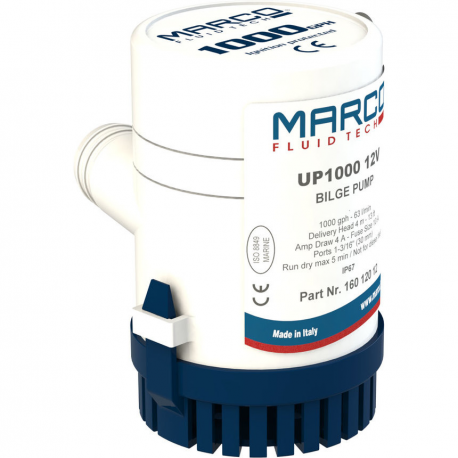 Bilgepumpe MARCO UP1000 12 V 63 L/min