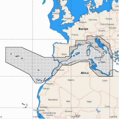 Kartographie C-MAP 4D MAX SD/Micro SD für Raymarine, Furuno