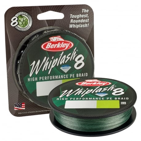 Berkley Whiplash 8 0,08MM geflochten 150M GRN