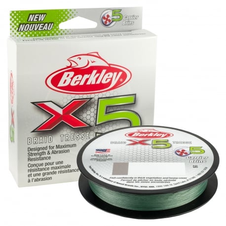 Berkley X5 Geflecht 0,08MM geflochten 150M GRN