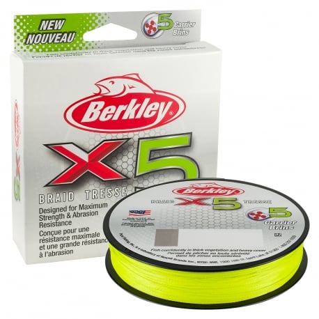 Berkley X5 Braid 0,25MM geflochten 150M FLGRN