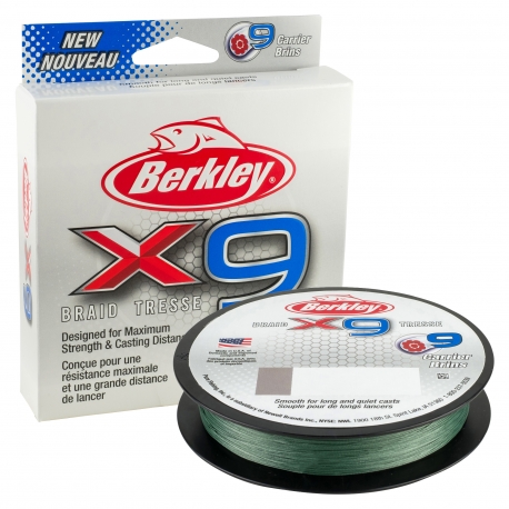 Berkley X9 Braid 0,10MM geflochten 150M GRN