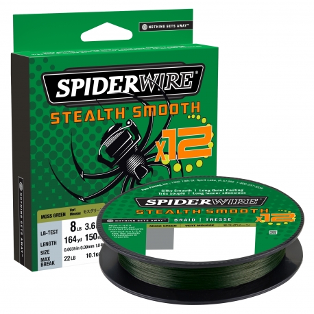 SpiderWire Stealth Smooth 12 Geflecht 0.05MM geflochten 150M GRN