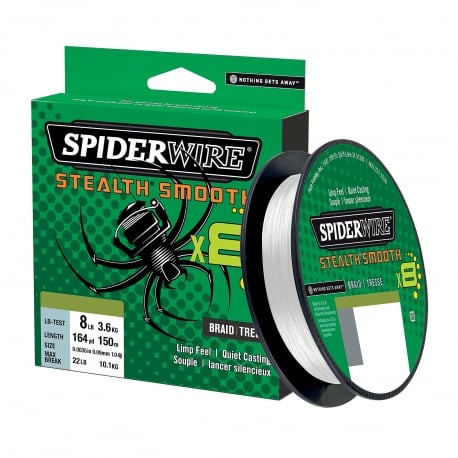 SpiderWire Stealth Smooth 8 Geflecht 0.06MM geflochten 150M TRNS