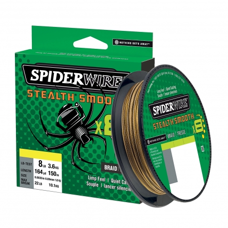 SpiderWire Stealth Smooth 8 Geflecht 0.07MM 150M CAMO Geflecht