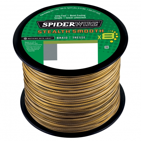 SpiderWire Stealth Smooth 8 Geflecht 0,19MM geflochten 2000M CAMO