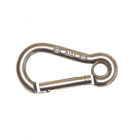 kong" Karabiner mit Öse aus Edelstahl 316