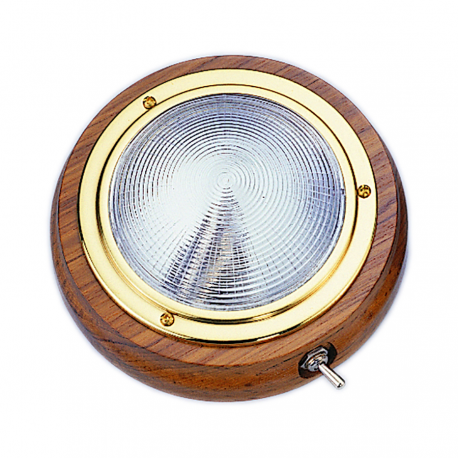 Lampe mit Holzsockel