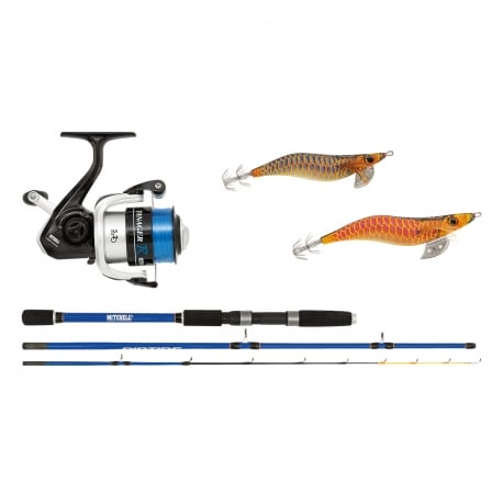 Mitchell Riptide R Squid Rute 180 Rolle 3000 Combo 2 Berkley Tintenfische