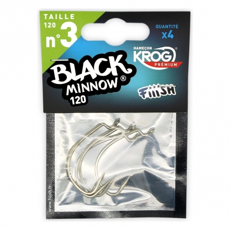 Fiiish Black Minnow No.3 Krog 4 Haken Premium von VMC