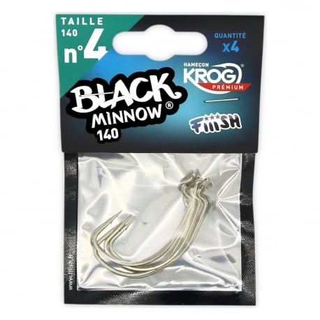 Fiiish Black Minnow No.4 Krog 4 Haken Premium von VMC