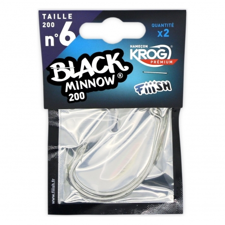 Fiiish Black Minnow No.6 Krog 2 Haken Premium von VMC