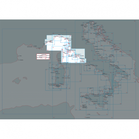 Seekarte - Ligurisches Meer und Nördliches Zentrales Tyrrhenisches Meer