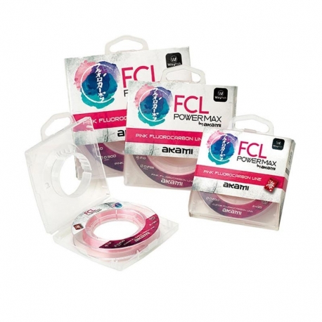 Akami FCL Power Max 0.23MM Fluorocarbon Rosa 50M