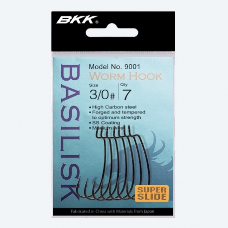 BKK Basilisk Wurmhaken Nr. 1/0 mit gerader Lücke und Offset-Haken