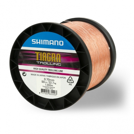 Shimano Tiagra Trolling 50LBs nylon rosa 0.70MM von 1000M