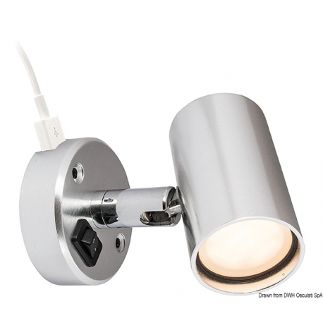 BATSYSTEM Röhren-LED-Strahler, mit USB-Buchse (außer 13.867.05)