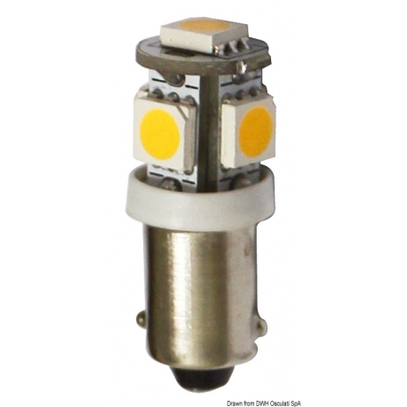LED-Glühbirne für Scheinwerfer, Rückfahrscheinwerfer und Navigationslichter, Fassung BA9S
