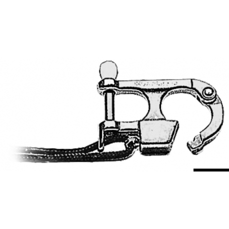Karabinerhaken aus rostfreiem Stahl für Wasserski, konform mit den Ri.Na-Normen mit Erklärung 165/06/DIP vom 18/04/1988
