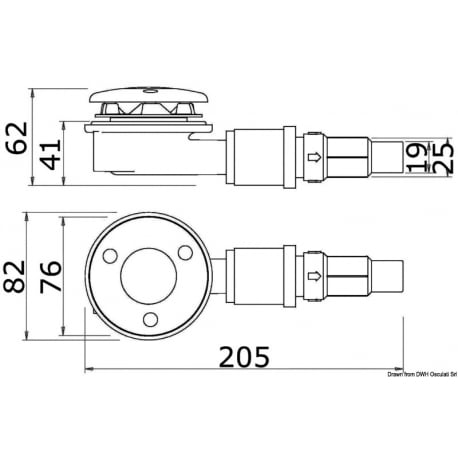 WHALE-Abfluss mit automatischem Sensor IC