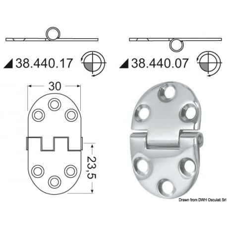 2 mm Scharnier 19574