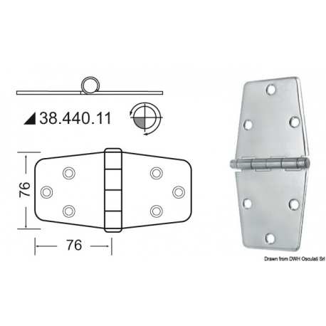 2 mm Scharnier 19646