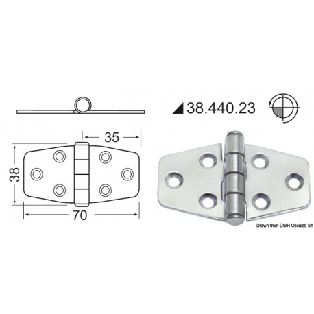 2 mm Scharnier 20568