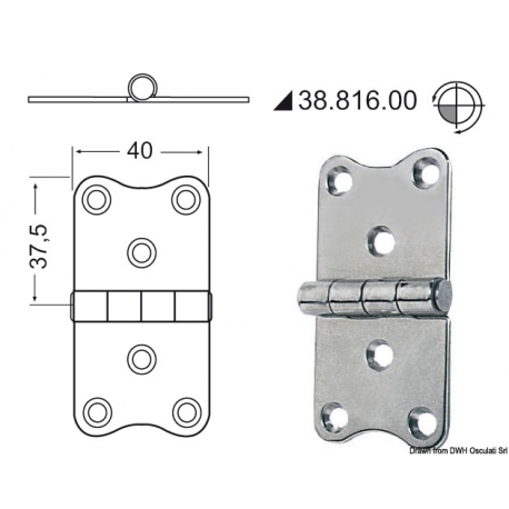 2 mm Scharnier 19604