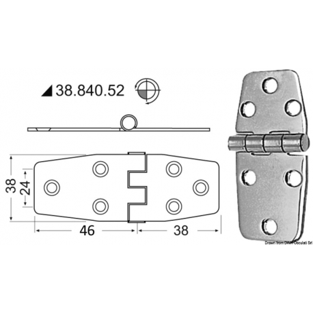 2 mm Scharnier 19616