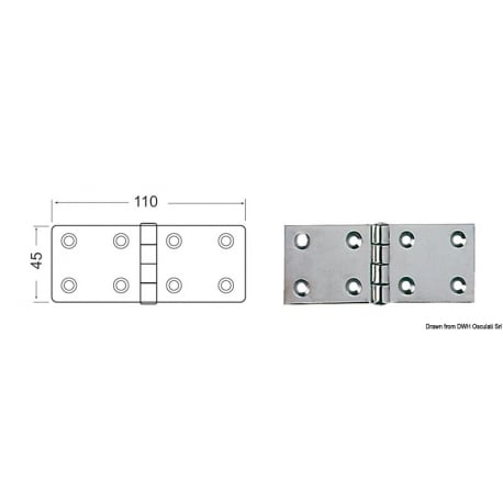 Scharnier 2,5 mm 19800