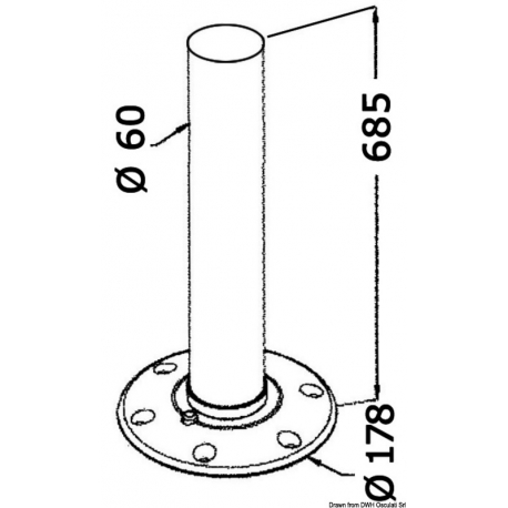 Aluminium-Tischbein 26777