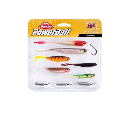 Berkley PowerBait Pro Pack Drop Shot Kit Köder 6 Stück