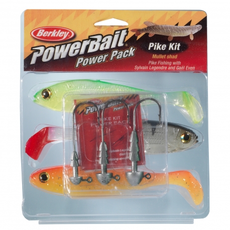 Berkley PowerBait Pro Pack Pike 3-teiliges Kunstköder-Set
