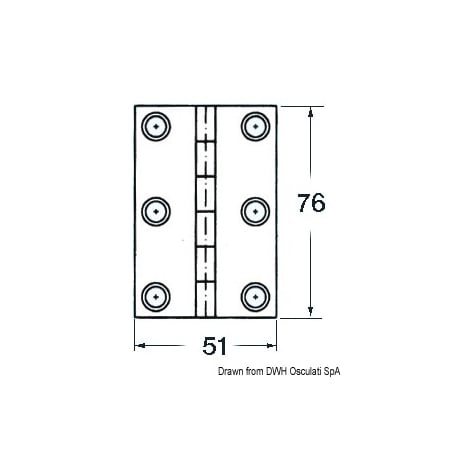 Scharnier 1,7 mm