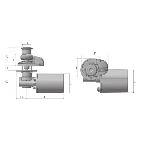 Ankerwinde X1 500 W ⌀ 6 mm. 12 V mit Glocke - Lofrans