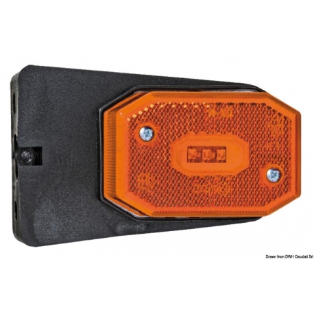 Orangefarbene LED-Seitenmarkierungsleuchte 12/24 V