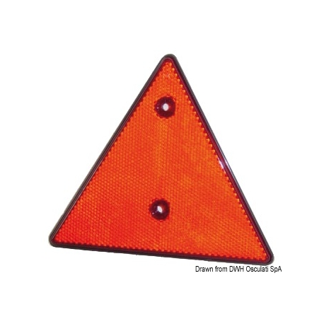 Dreieckiger orangefarbener Universalreflektor