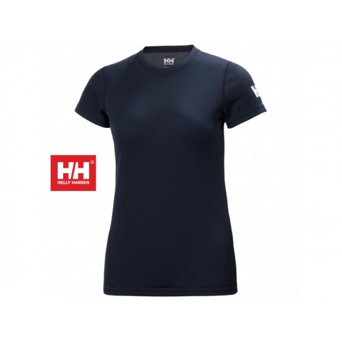 T-Shirt Tech da donna in tessuto tecnico blu - Helly Hansen