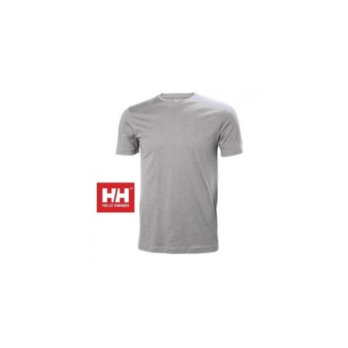 Graues Baumwoll-Crew-T-Shirt - Helly Hansen