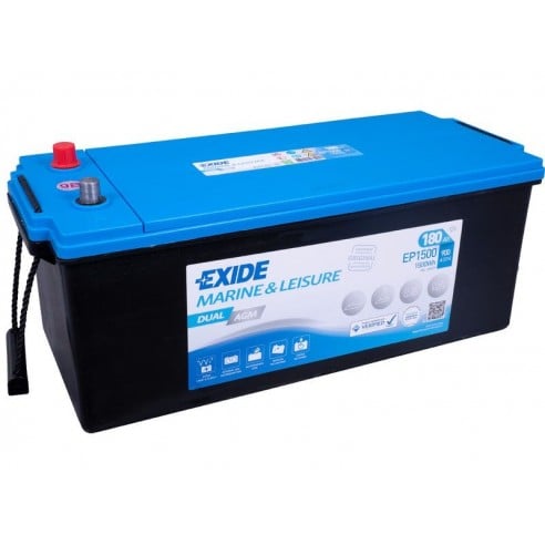 Exide Dual AGM 12 V 180 Ah Starter- und Servicebatterie EP1500