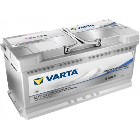 Varta Professional Dual Purpose AGM 12 V 105 Ah Starter- und Servicebatterie