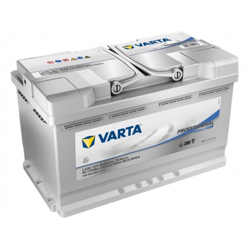 Varta Professional Dual Purpose AGM 12 V 80 Ah Starter- und Servicebatterie