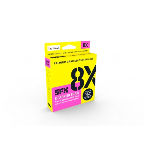 Sufix SFX 8X 0.37 MM. trecciato da 3200M hot yellow