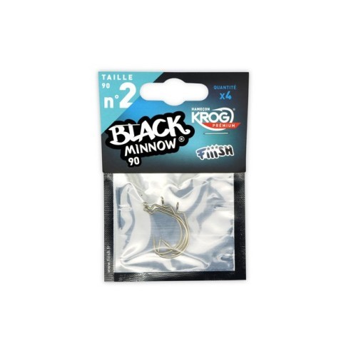 Fiiish Black Minnow No.2 Krog 4 Haken Premium von VMC