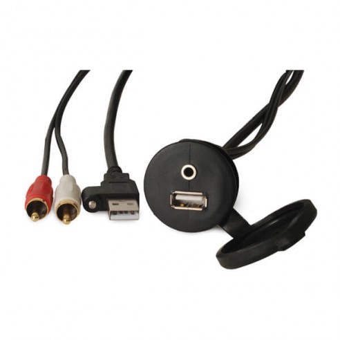 Connettore AUX USB/3,5 mm Fusion® montato su pannello