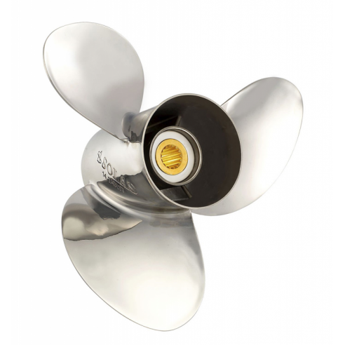 Johnson Evinrude 130 Hp 2T 3-Blatt Stahlpropeller 14x19L - Solas